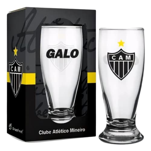 Copo Munich Atlético Mineiro Galo 200ml Vidro Cerveja