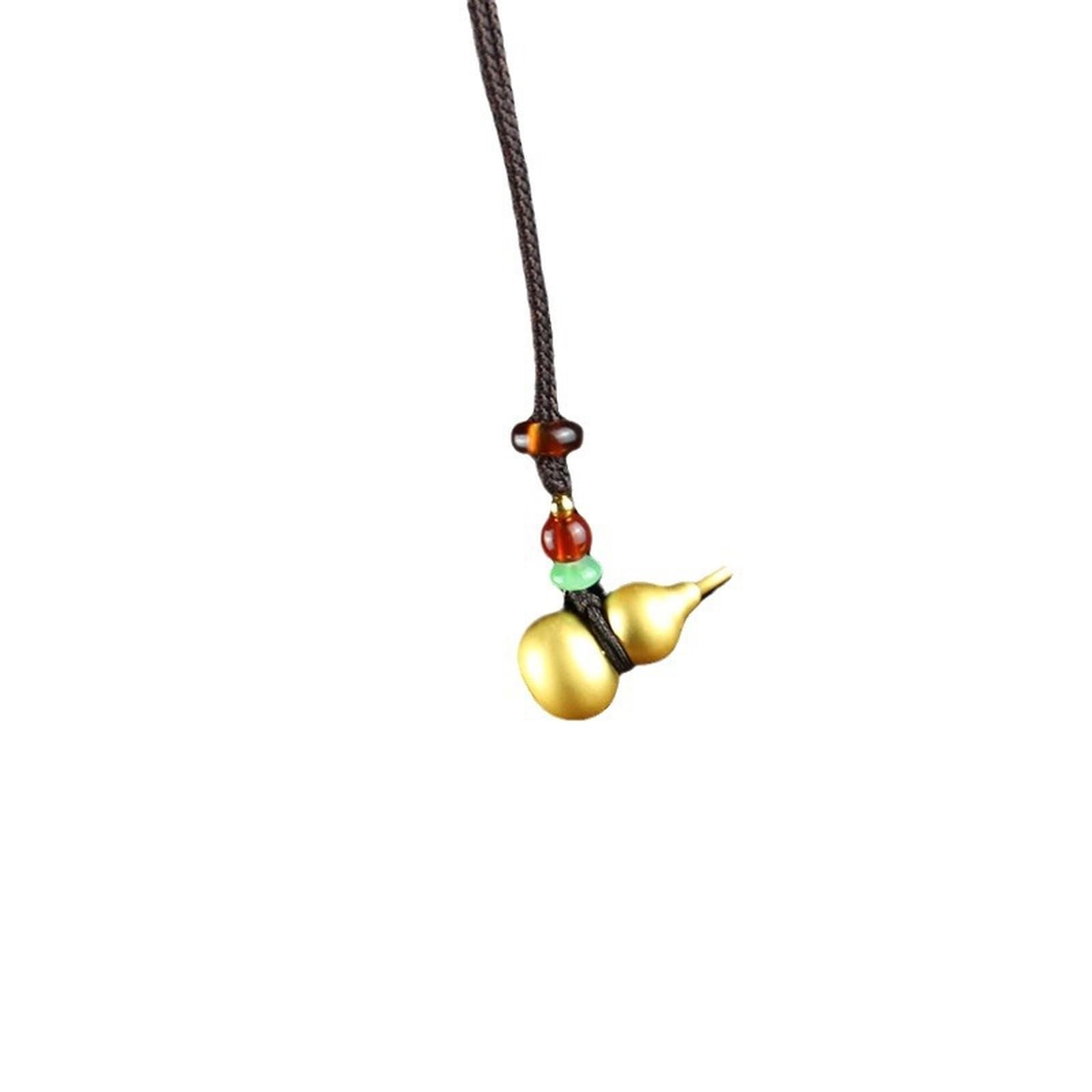 NBKLSWSUI Handmade Brass Gourd Pendant Sculpture For Men's Office Desk&man Cave Vintage Decor Unique Feng Shui, 1