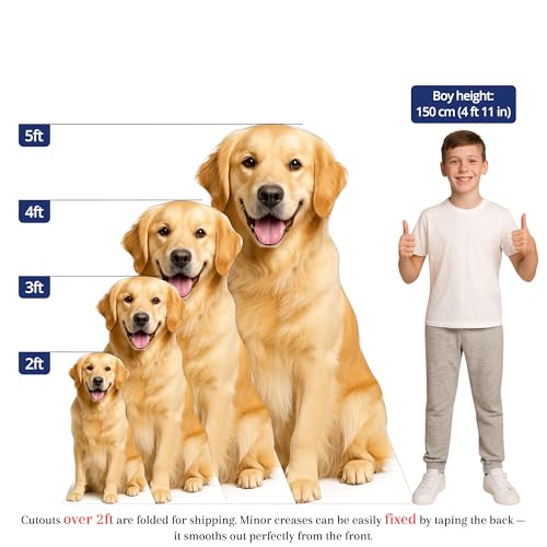 Image of Dog 2FT Life Size Cardboard Cutout - A Fun Animal Standup for Photo Booths, Birthday Parties, and Events