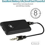Bluetooth 5.0 Transmitter Receiver, 2-in-1 Wireless 3.5mm Adapter Mini Portable 3.5mm Wireless Bluetooth Audio Adapter with Low Latency, Suitable for Cars, Speakers, Stereo Systems and Headphones - Image 5