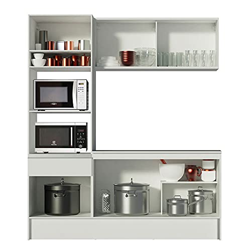 Cozinha Compacta Madesa Topazio com Balcão e Tampo