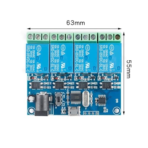 Module de relais USB 2 4 8 canaux LCUS-4 pour contrôle intelligent