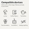 Amazon Basics Smart Plug, Works with Alexa Only, 2.4 GHz Wi-Fi, No Hub Required, 4-Pack, White #5