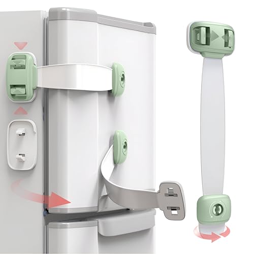 Image of Bembika Furniture Safety Locks for Kids, Child Safety Lock for Fridge, Drawers, Cupboard, Cabinet, Window Safety Multifunction Accessories for Baby Infants Toddlers Green - 1 Pcs