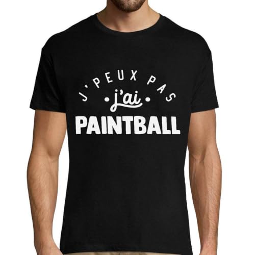 T-Shirt Homme J'peux Pas Paintball en coton imprimé en France