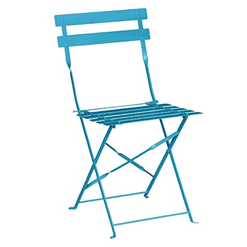 Bolero gk982 pavimento estilo acero sillas, Costa Azul (Pack de 2)
