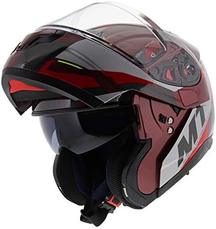 MT HELMETS ATOM SV TRANSCEND F5 GLOSS RED : Amazon.it: Auto e Moto