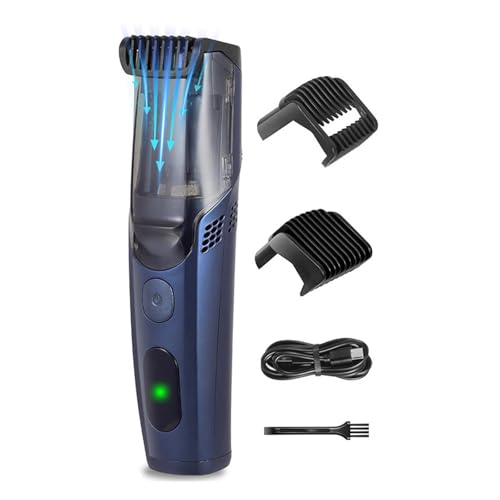 Cortador de pelo eléctrico de acero inoxidable, mango ergonómico, diseño inoxidable, para uso doméstico, gancho de fácil almacenamiento, máquina de corte recargable