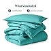 Bare Home Comforter Set - Twin/Twin Extra Long Size - Ultra-Soft - Goose Down Alternative - Premium 1800 Series - All Season Warmth (Twin/Twin XL, Turquoise)