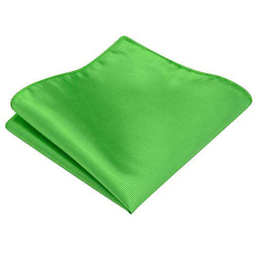 Image of GUSLESON 3.15 inch（8cm） Solid Color Necktie and Pocket Square Cufflinks Sets For Men + Gift Box