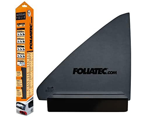 Image of FOLIATEC Window Tint Film for Car Windows, Blacknight Reflex Dark, 51 x 400 cm + 76 x 152 cm, with ABG, 85% Blackout
