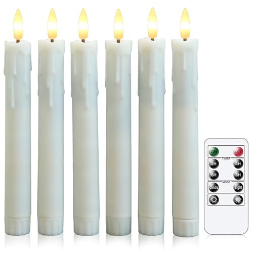 Lista de Velas pilar que Puedes Comprar On-line. 45 Velas Led Sin Llama, 6pc Plastico Realista Velas de Pilar con Control Remoto, Velas Eléctricas para San Valentín, Navidad, Halloween, Cumpleaños, Hogar Festivales...