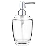 Hand Soap Dispenser Refillable Clear Plastic Pump Bottles  Countertop Lotion 12 Ounce  More for Kitchen or Bathroom