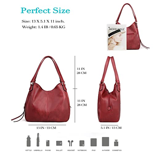 Image of Multi-pocket Shoulder Bag for Women | Fashion Vegan Leather, Daily Tote Purse, for Travel Work Everyday