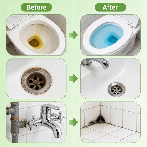Image of Oxalic Acid Surface Cleaner Spray 200ml | Multi-Purpose Bathroom, Tile & Sink Stain Remover | Hard Surface Cleaning Spray for Home & Kitchen (Pack of 2) (Two Pack)
