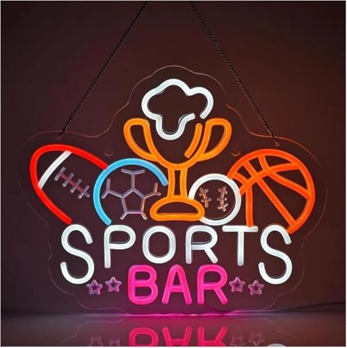 Néon sport déco murale pour bureau d'hommes d'affaires