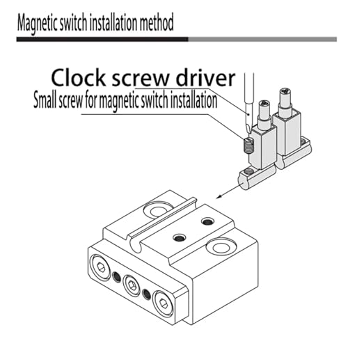 Vérin à trois axes J6-5 anti-rotation avec tige de guidage pour micro-automatisation - 4