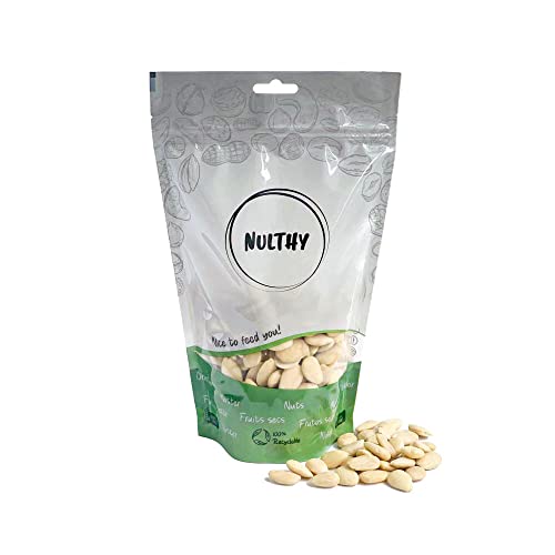 NULTHY 1kg - Almendra Sin Piel Natural BIO, Almendra Repelada Ecológica, Origen España, Vegano