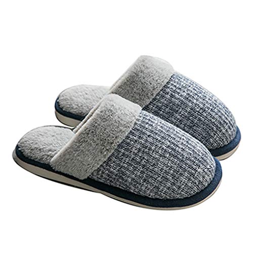 ルームシューズ メンズ スリッパ レディース コットンスリッパ 暖かい スリッパ 室内履き 冬 秋 25.5cm 冬 スリッパ ネイビー ブルー コーヒー 室内用 旅行用 超軽量 滑り止め 暖かい 防寒 男女兼用 ホーム ルームスリッパ 防滑