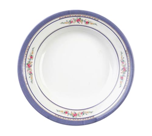 A-to-Z Supply 1107AR Soup Plate, 5 oz., 7" Dia., Break-Resistant, Dishwasher Safe, BPA Free, Melamine, Rose, NSF, Pack of 12