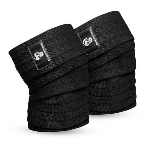Gymreapers Knee Wraps for Weightlifting & Powerlifting – 2M Heavy Duty Compression for Squats, Strength Training, Knee Support & Protection for Men & Women