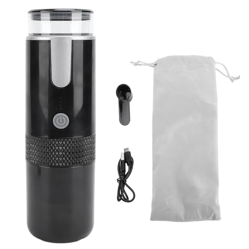 Image of Ejoyous Portable Coffee Maker Travel, Car Electric Espresso Brewer Coffee Making Machine for Camping RV Hiking Home Office, Compatible Ground Coffee and K CUP Capsule