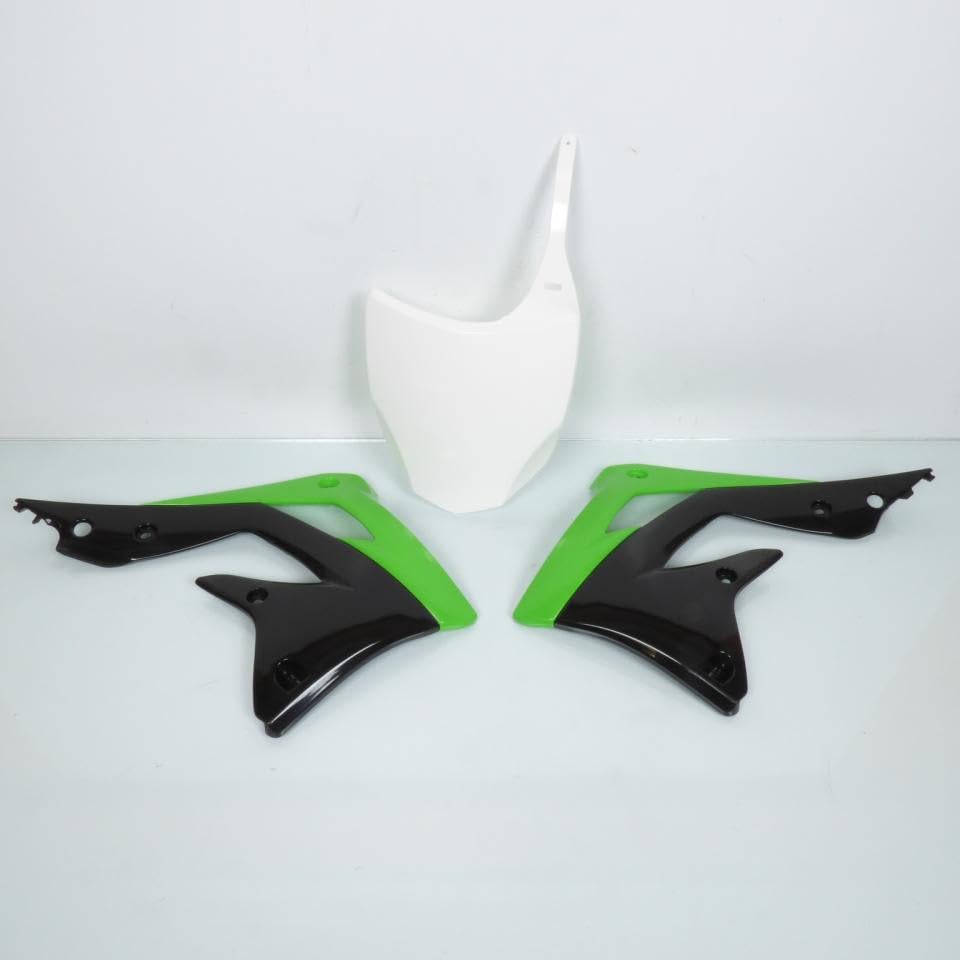 Kit Plastique UFO Vert Complet Pour Kawasaki KXF 450 2013-2015 - Plastiques Haut De Gamme Résistants