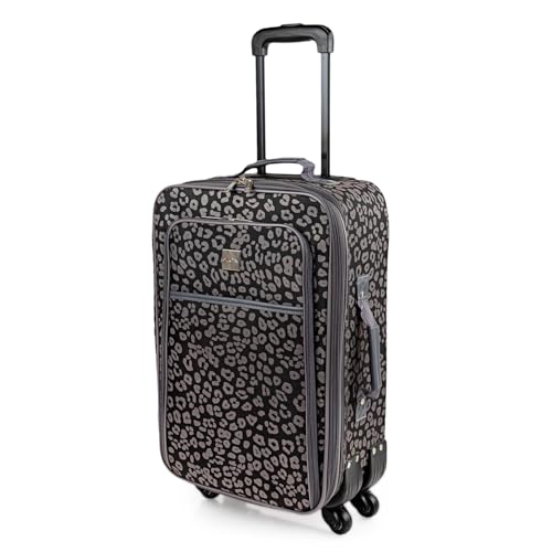 ITACA - Maletas De Viaje Cabina 55X40X20 Material EVA Ligero, Trolley con Ruedas Maleta De Mano para Avion Maleta Cabina Equipaje para Viajes Cortos. Compatible Ryanair, Gris