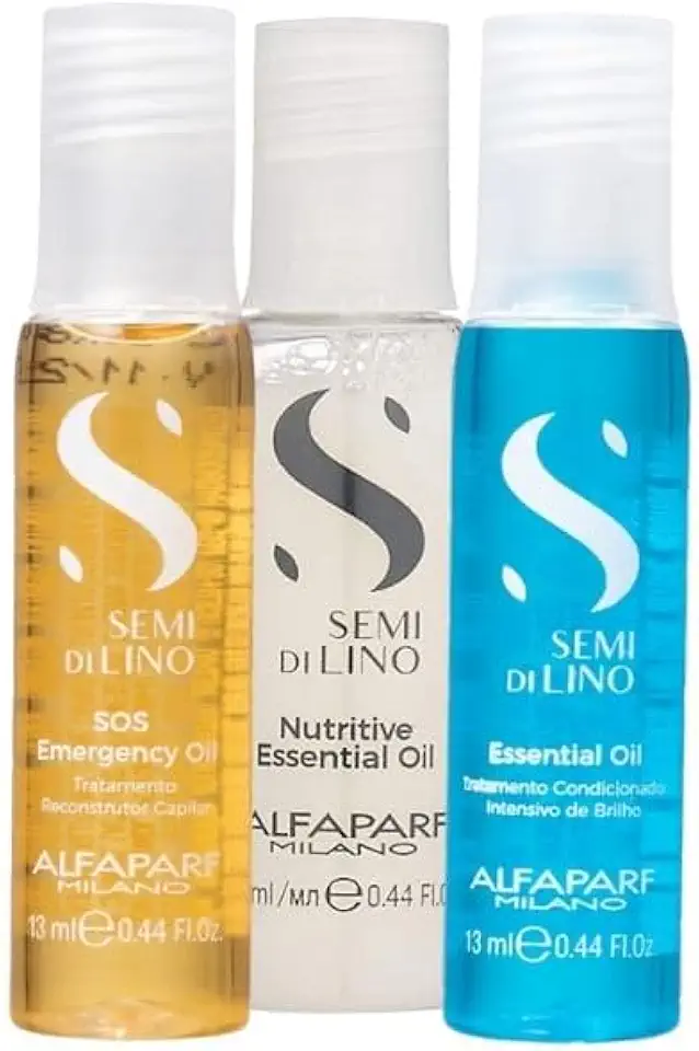 Kit Cronograma Capilar Alfaparf Semi Di Lino Ampola Pequeno