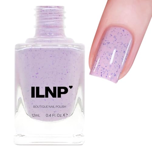 Image of ILNP Heather - Pale Lilac Speckled Nail Polish, Chip Resistant, 7-Free, Non-Toxic, Vegan, Cruelty Free, 12ml