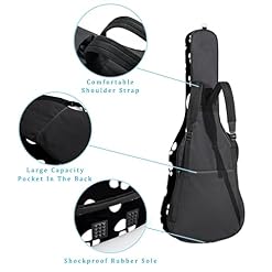 Housse de guitare en tissu Oxford imperméable avec bandoulière réglable Motif cercles et pattes Blanc - Les Beatles, Paul McCartney, John Lennon, RIngo Starr, George Harrison Housse de guitare en tissu Oxford imperméable avec bandoulière réglable Motif cercles et pattes Blanc – Image 3