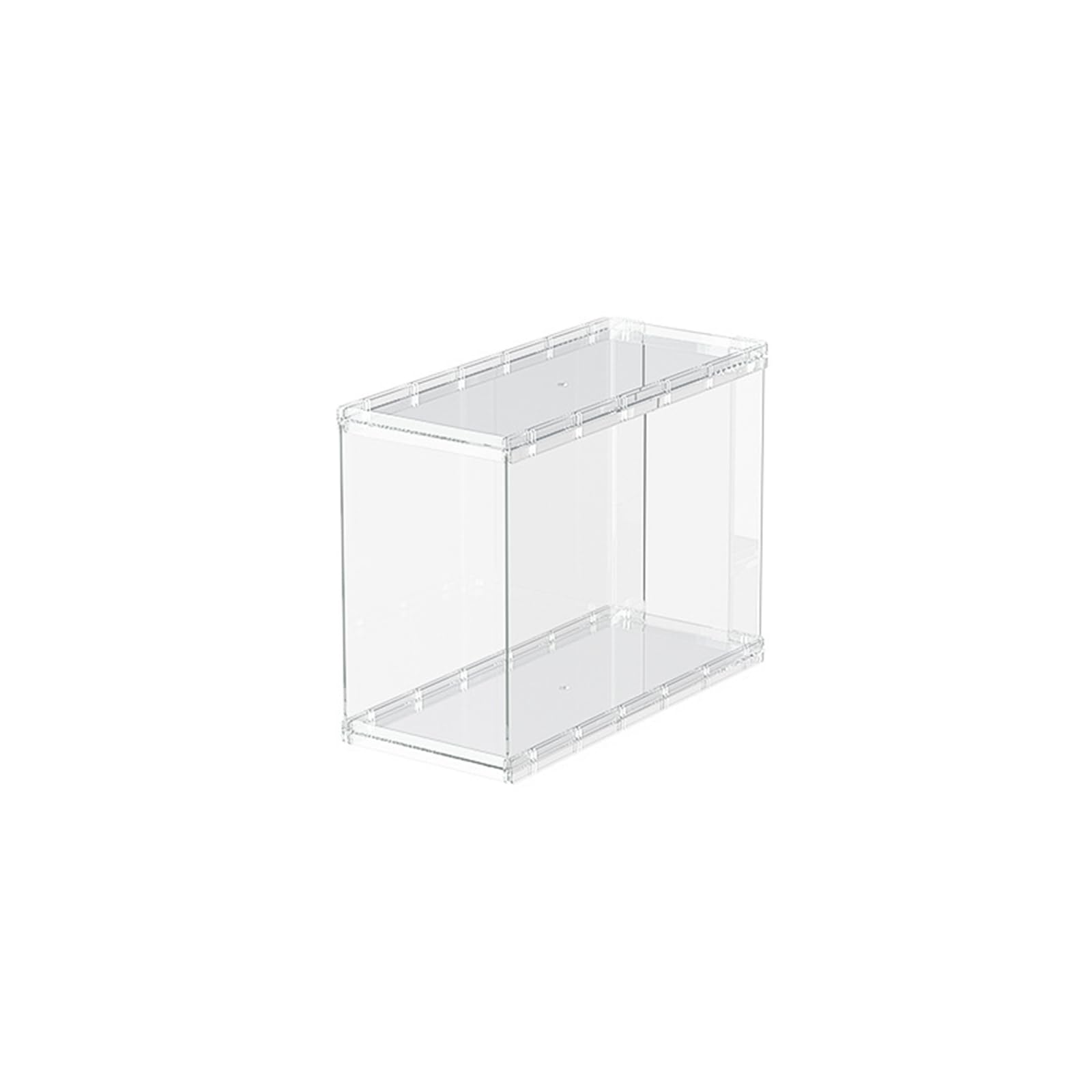 ZEPFJHE Stackable Transparency Purse Storage Box Display Case Space Saving Handbag Organiser for Closet Display Portable Bag Planner