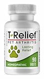 MediNatura T-Relief Pet Arthritis Relief Arnica +12 Powerful Natural Homeopathic Medicines Help Ease Hip & Joint Pain Soreness & Stiffness for Dog & Cat - 90 Tablets