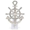 MIDWEST-CBK Captains Ships Wheel and Anchor Electric 7 Watt Night Light Replaceable Bulb 41CUDYpND7L. SS100