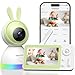 YESIMOM Baby Monitor WiFi 4,3", 360°PTZ Telecamera Bambini con Monitor Videocamera Neonato con IPS Schermo 2500mAh e Luce Notturna, Controllo da APP Mobile e Monitor, Visione Notturna, Ninne Nanne
