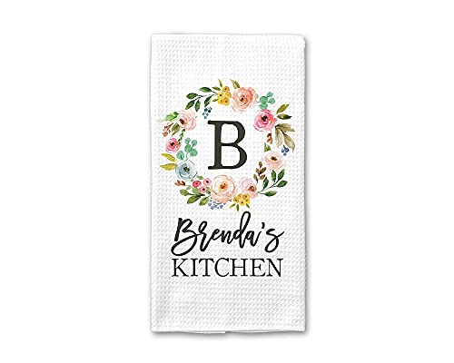 CANARY ROAD Custom Waffle Weave Dish Towel | Personalized Kitchen Towel | Housewarming Gift | Wedding Gift | Personalized Dish Towel | Housewarming Gift | Friend Birthday Gift