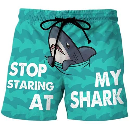 Funny Guy Mens Swim Trunks - Humour Swimming Trunks for Men - Drawstring Beach Shorts, Mens Swim Shorts Set 26 Size M