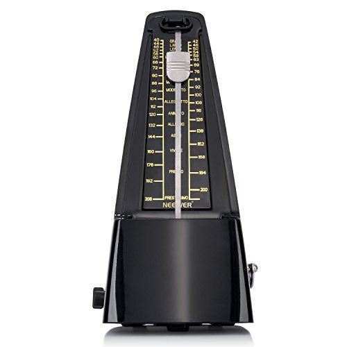 Neewer NW 707 Métronome mécanique traditionnel Pour guitare, piano, guitare basse, tambour, violon et autres instruments Noir - Les Beatles, Paul McCartney, John Lennon, RIngo Starr, George Harrison Neewer NW 707 Métronome mécanique traditionnel Pour guitare, piano, guitare basse, tambour, violon et autres instruments Noir – Image 3