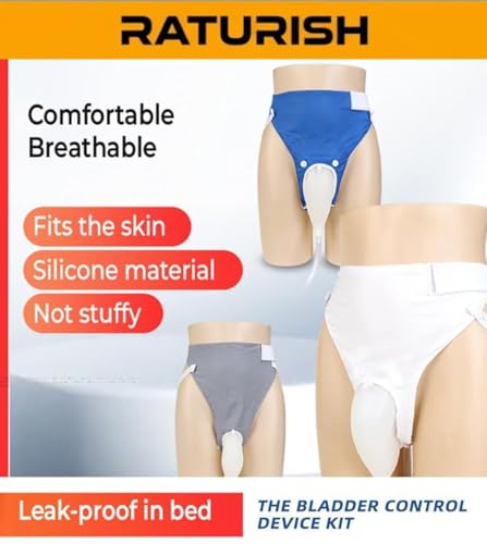 Image of Wearable Urine Collector for Women | Soft Silicone Reusable Leakproof Urine Collection Bag | Adjustable & Comfortable Fit | Portable Washable Female Urine Collector | Odour - Free 1L & 2L Bags | White /Grey /Blue | for Women