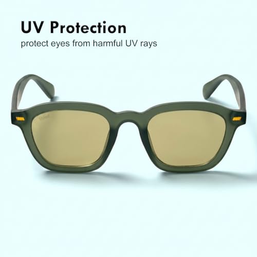 Image of Stood Retro Sunglasses | Full Rim |Soft Square | UV Protected | Medium | Men & Women | SG-STD0016