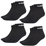 adidas 12 Paar NC Ankle Performance Sneaker / Quarter Socken Unisex Kurzsocke , Farbe:Black, Socken & Strümpfe:46-48