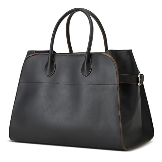 Large Retro Leather Tote Bag