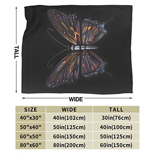 Couverture micro polaire pliable Mystery Butterfly pour vos soirées - 4