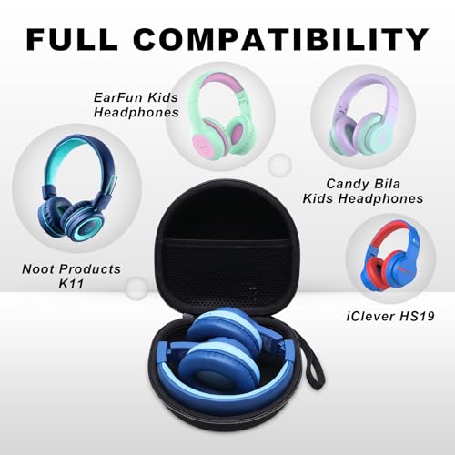 Kids Headphone Case Compatible with iClever HS19/BTH12, Candy Bila, MIDOLA MD-B01, EarFun Headphones, 2PCS