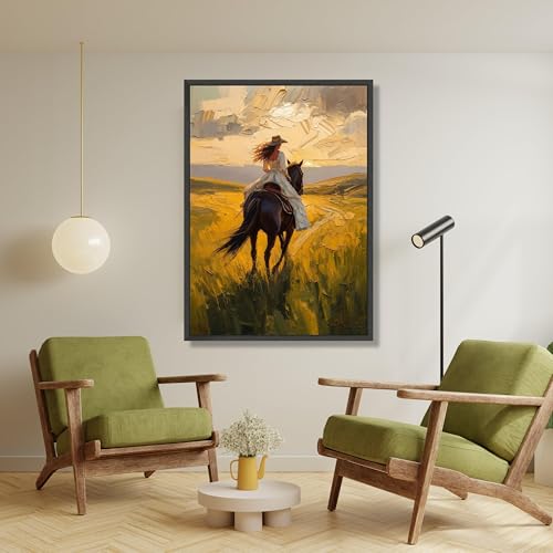 Décoration intérieure nordique poétique coucher de soleil sur toile