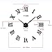 SHS Mute DIY Reloj de Pared con Adhesivo 3D, Sin Marco, Tamaño...