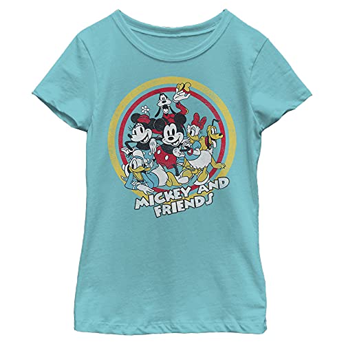 T-shirt fille Disney en coton résistant et col rond souple