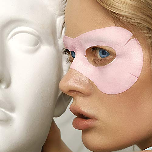 7DAYS Oogmasker, 1 stuk heerlijke aardbeienaroma, cool design, zichtbare werking microvezel rond de oogzone-patches voor elasticiteit, 10 g - Image 5