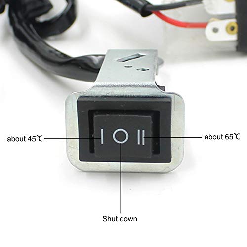 Pruie Aquecedor de guiador de aquecimento elétrico para motocicleta, aquecedor de punho 12V, punhos
