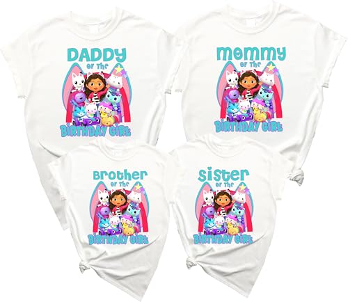 Custom Birthday Girl shirt Gabbi doll theme Custom Family birthda...